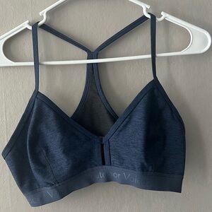 Outdoor Voices Navy Blue Steeplechase Sports Bra Size Medium